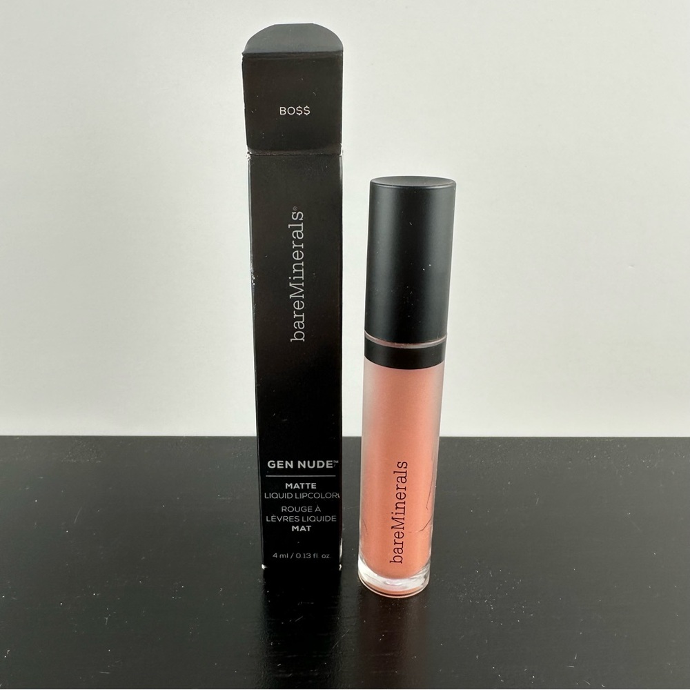BareMinerals Gen Nude Full Size Matte Liquid Lipcolor Boss 4ml NEW IN BOX